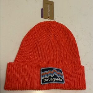 Patagonia Kids' Bright Orange Knit Hat